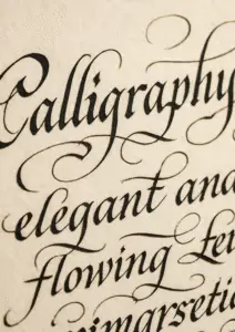 Calligraphy class